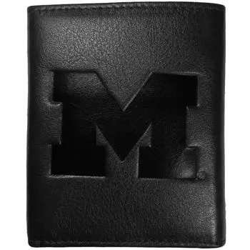 Кожаный кошелек тройного сложения Michigan Wolverines