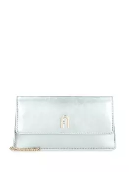 Кожаный мини-клатч Furla Diamante, синий