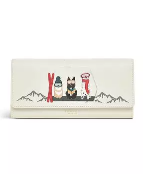 Кожаный мини-кошелек с клапаном Ski Dogs Radley London, белый