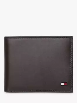 Кожаный мини-кошелек Tommy Hilfiger Eton, коричневый