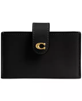 Кожаный мультикартхолдер Essential COACH, черный