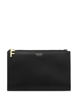 Кожаный несессер Ferragamo, черный