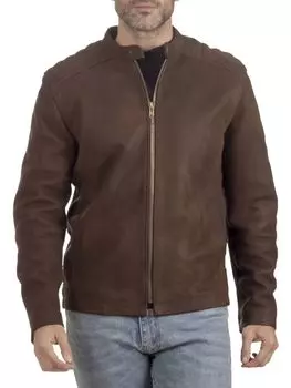Кожаный пиджак Frye, цвет Tobacco Brown