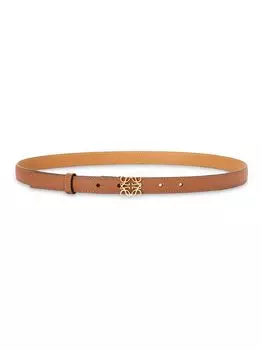 Кожаный пояс анаграммы Loewe