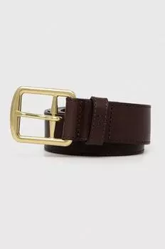 Кожаный ремень Boss, коричневый