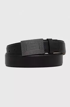 Кожаный ремень Calvin Klein, черный