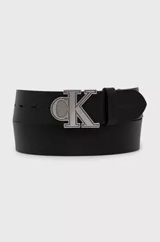 Кожаный ремень Calvin Klein Jeans, черный