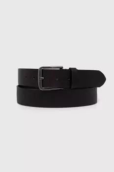 Кожаный ремень Calvin Klein Jeans, черный