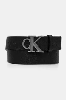 Кожаный ремень Calvin Klein Jeans, черный