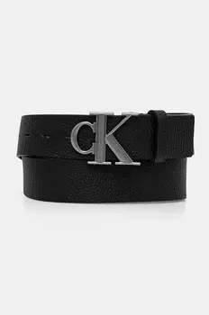 Кожаный ремень Calvin Klein Jeans, черный