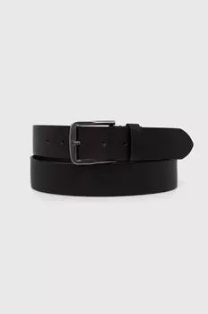 Кожаный ремень Calvin Klein Jeans, черный