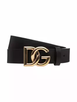 Кожаный ремень DG Dolce&Gabbana, черный