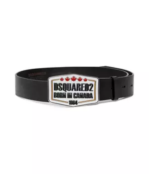 Кожаный ремень Dsquared2, черный
