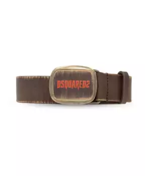 Кожаный ремень Dsquared2, коричневый