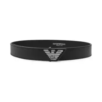 Кожаный ремень Emporio Armani, черный