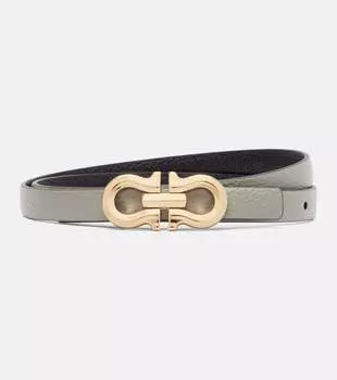 Кожаный ремень Ferragamo, Ash Grey