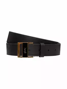 Кожаный ремень Gio Saint Laurent, черный