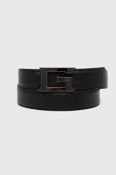 Кожаный ремень Guess, черный