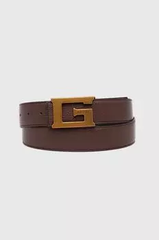 Кожаный ремень Guess, коричневый