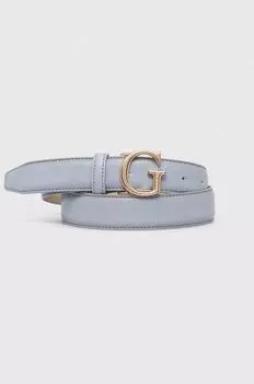 Кожаный ремень Guess, синий