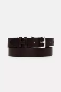 Кожаный ремень Hackett London, коричневый