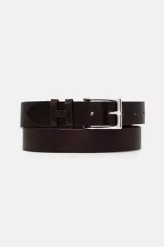 Кожаный ремень Hackett London, коричневый