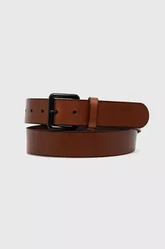 Кожаный ремень Hollister Co., коричневый