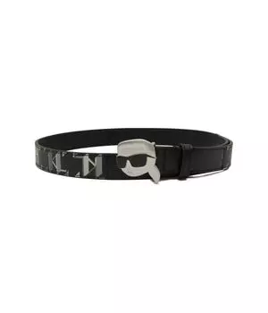 Кожаный ремень ikonik 2.0 Karl Lagerfeld, черный