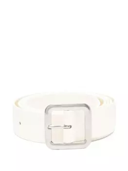Кожаный ремень Jil Sander, белый