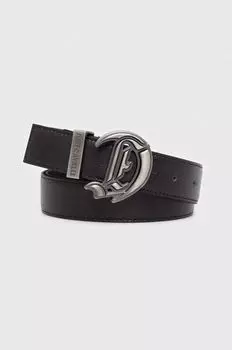 Кожаный ремень Just Cavalli, черный