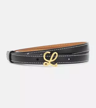 Кожаный ремень Loewe, черный