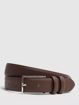 Кожаный ремень Reiss Dante, коричневый