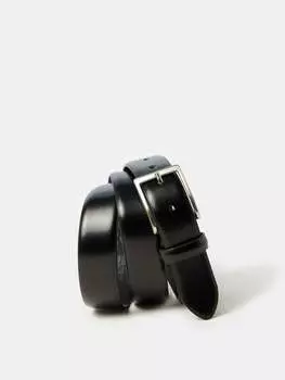 Кожаный ремень с квадратной пряжкой Ovs, цвет black