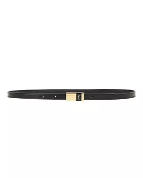 Кожаный ремень Saint Laurent, цвет Nero