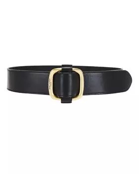Кожаный ремень Saint Laurent, цвет Nero