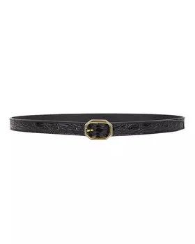 Кожаный ремень Saint Laurent, цвет Nero