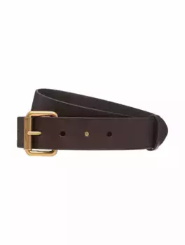 Кожаный ремень Saint Laurent, коричневый