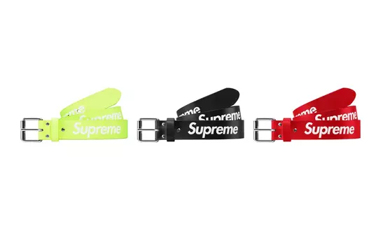 Ремень кожаный Supreme унисекс, зеленый