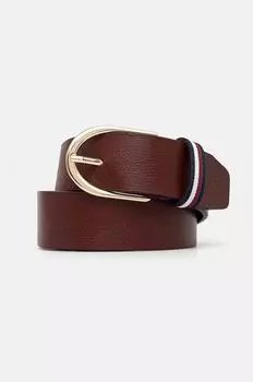 Кожаный ремень Tommy Hilfiger, бордовый