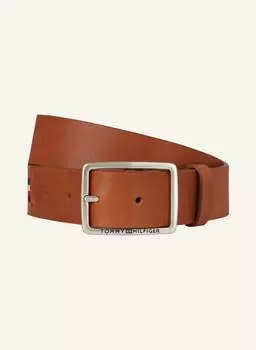 Кожаный ремень Tommy Hilfiger, коричневый