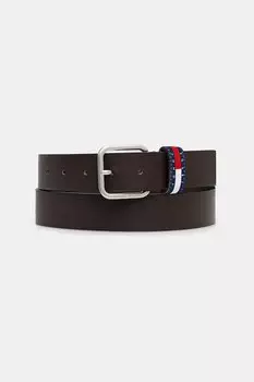 Кожаный ремень Tommy Jeans, коричневый