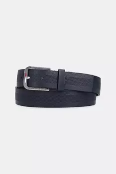 Кожаный ремень Tommy Jeans, темно-синий