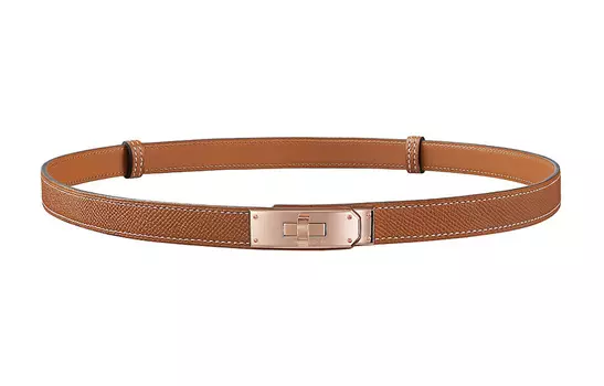 Ремень унисекс Hermes, коричневый