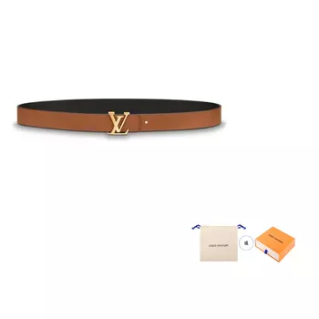 Ремень унисекс Louis Vuitton, черный/коричневый