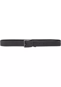 Кожаный ремень Wrangler "CABLE BUCKLE", черный