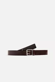 Кожаный ремень ZARA, коричневый