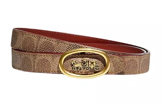 Кожаный ремень женский COACH