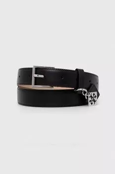 Кожаный ремешок-качели Tory Burch, черный