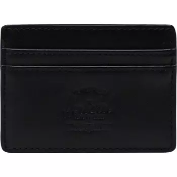 Кожаный rfid-кошелек charlie Herschel Supply, черный