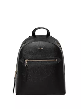 Кожаный рюкзак DKNY, черный